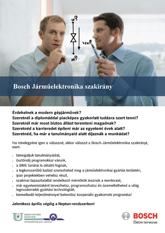 Bosch Járműelektronika szakirány